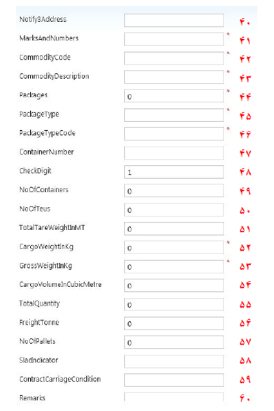 هزینه ثبت مانیفست کالا